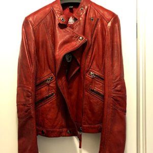 Danier Red Leather jacket - New